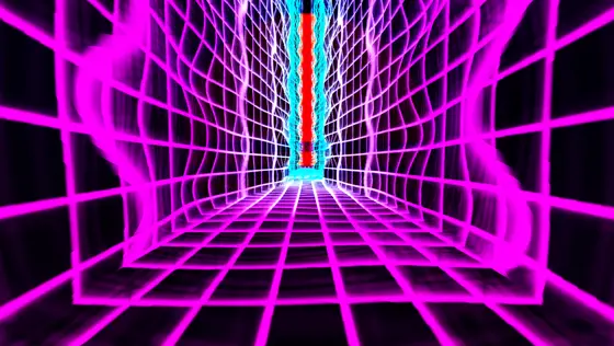 Neon Sdf Canyon